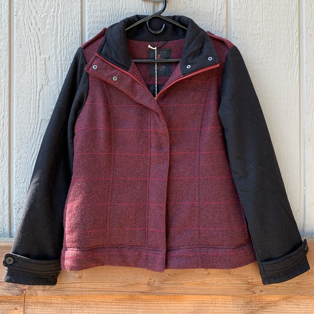 Prana convertible quilted wool Caprise jacket - Picture 3 of 16